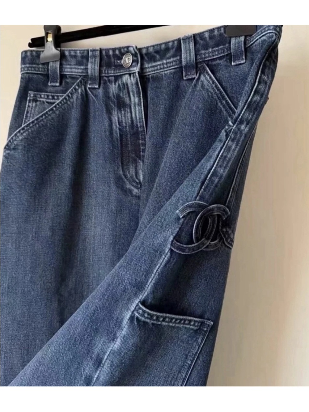 CHANEL 26P cargo jeans sz 38 - Picture 3 of 9